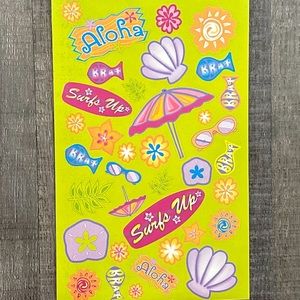 💞 New Aloha Surfs Up Travel Scrapbook Stickers